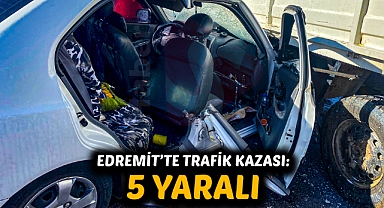 Edremit'te Trafik Kazası: 5 Yaralı