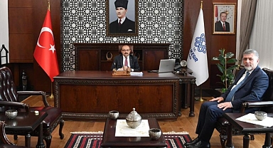 Kepsut Belediye Başkanı İsmail Cankul'dan Balıkesir Valisi İsmail Ustaoğlu'na Ziyaret