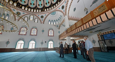 Vali İsmail Ustaoğlu, Hz. Hamza Camii İnşaatını İnceledi