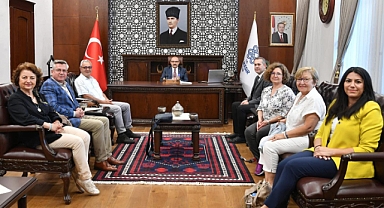 Vali Ustaoğlu, Ayvalık ve Antandros Heyetini Kabul Etti