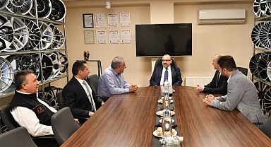 Vali Ustaoğlu, BALOSB'deki Otomotiv Şirketini Ziyaret Etti