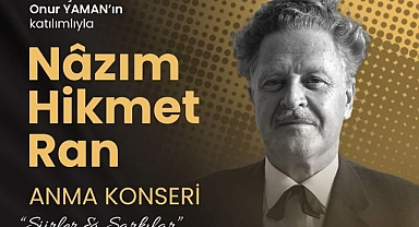 Altıeylül Belediyesi'nden 'Nâzım Hikmet Ran' Anma Konseri