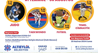 Altıeylül Yaz Spor Kursları Kayıtları Başladı