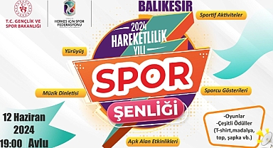Balıkesir’de 2024 Hareketlilik Yılı Spor Şenliği Başlıyor