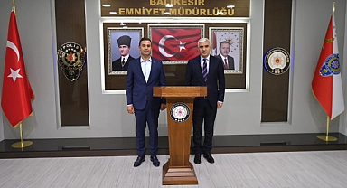 Başkan Ahmet Akın'dan Emniyet Müdürü Hasan Yiğit'e Taziye Ziyareti