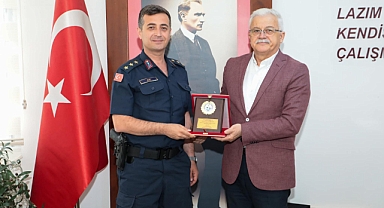 Başkan Deveciler'den İlçe Jandarma Komutanı Ahmet Çağdaş Ak’a Veda