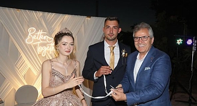 Başkan Dursun Mirza, Miray Ebrar ve Tamer’in Nişan Törenine Katıldı