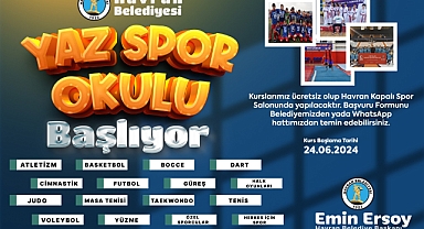 Havran Belediyesi Yaz Spor Okulları Ücretsiz Başlıyor