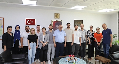 Mimarlar Odası Gönen Temsilciliği'nden Belediye Başkanı İbrahim Palaz'a Ziyaret