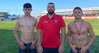 Sındırgı'nın Pehlivanları Gönen'de Madalyalarla Döndü