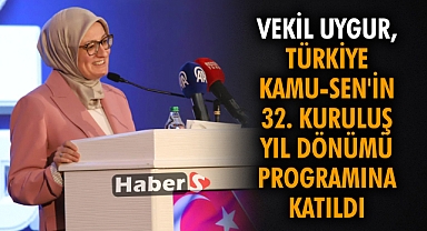 Vekil Uygur, Türkiye Kamu-Sen'in 32. Kuruluş Yıl Dönümü Programına Katıldı