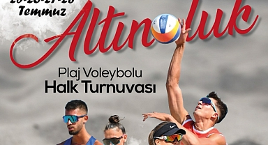 Altınoluk Plaj Voleybolu Halk Turnuvası Başlıyor