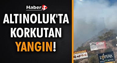 Altınoluk'ta Korkutan Yangın! Afrodit Tatil Sitesi'nin Yanı Başında Alevler Yükseldi
