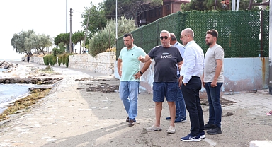 Aydın Dinçer, Marmara Adaları'nda Plaj İnşaatını Denetledi ve Liman Meydanı İçin İstişarede Bulundu