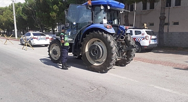 Balıkesir'de Tarım Araçlarına Yönelik Trafik Denetimi Gerçekleştirildi
