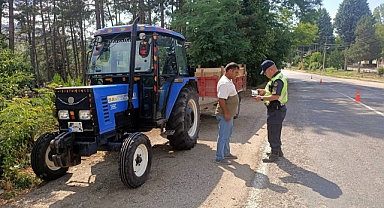 Balıkesir'de Traktör ve Tarım Araçları Özel Trafik Denetimi Gerçekleştirildi