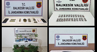 Balıkesir İl Jandarması'ndan Uyuşturucu Operasyonu