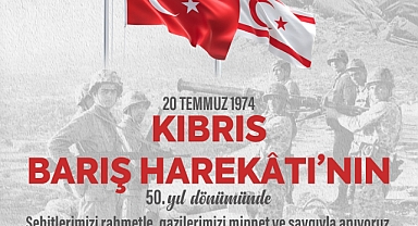 Başkan Ahmet Akın’dan Kıbrıs Barış Harekatı'nın 50. Yıl Dönümünde Anma Mesajı