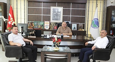 Başkan Duru'dan Gönen Belediye Başkanı Palaz'a Destek Ziyareti