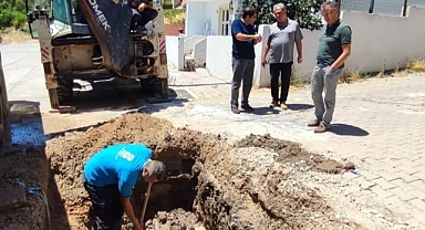 BASKİ Genel Müdürü Erdoğan Öztürk'ten Altıeylül'deki Su Hattı Arızasına Yakın Takip