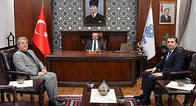 BASKİ Genel Müdürü Erdoğan Öztürk Vali İsmail Ustaoğlu'nu Ziyaret Etti