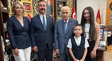 Ekrem Gökay Yüksel, Ailesiyle Birlikte MHP Genel Başkanı Devlet Bahçeli'yi Ziyaret Etti