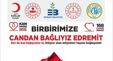 Kızılay Edremit'te: Kan Bağışı İçin Cumhuriyet Meydanı'na Davet