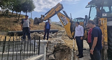 Sındırgı'da Altyapı Çalışmaları İncelendi