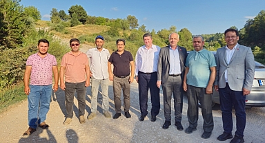 Sındırgı'da Yol Çalışması İncelemeleri