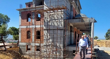 Vali İsmail Ustaoğlu, Edremit’te İbrahimce Camii İnşaatını İnceledi