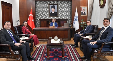 Yeni Atanan Kaymakamlar Vali İsmail Ustaoğlu'nu Ziyaret Etti