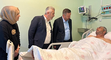 AK Parti Balıkesir İl Başkanı Mehmet Aydemir ve Ekibinden Geçmiş Olsun Ziyareti