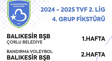 Balıkesir Büyükşehir Belediyespor Kadın Voleybol Takımının 2024-2025 Sezonu Fikstürü Açıklandı