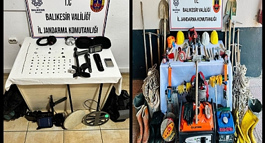 Balıkesir'de Kültür ve Tabiat Varlıkları Kaçakçılığına Operasyon: 7 Şüpheli Yakalandı