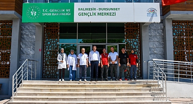 Balıkesir Gençlik ve Spor İl Müdürü Adem Özalp, Dursunbey Gençlik Merkezini ve Yurtları Ziyaret Etti
