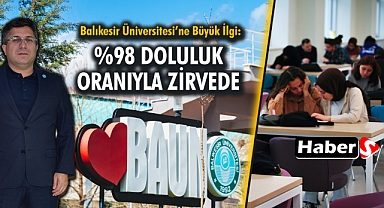 Balıkesir Üniversitesi’ne Büyük İlgi: %98 Doluluk Oranıyla Zirvede