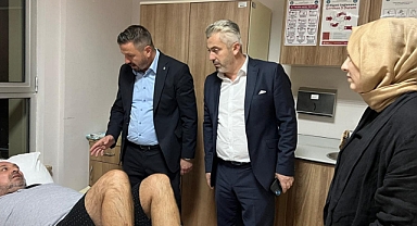 Başkan Aydemir’den Akın Emiroğlu'na Anlamlı Geçmiş Olsun Ziyareti