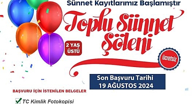 Burhaniye Belediyesi'nden Toplu Sünnet Şöleni Duyurusu