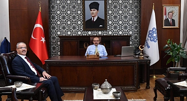 Defterdar Musa Koçulu'dan Vali Ustaoğlu'na Veda Ziyareti