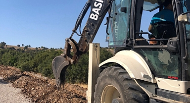 Dursunbey’e Yeni İçmesuyu Hattı İnşaatı Devam Ediyor