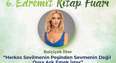 Edremit Kitap Fuarı’nda Balçiçek İlter ile Aşk ve Sevgi Üzerine Bir Söyleşi