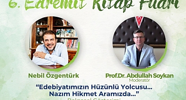 Edremit Kitap Fuarı'nda Nazım Hikmet Anısına Söyleşi ve Belgesel Gösterimi