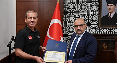 Görev Süresi Sona Erdi: Balıkesir İl AFAD Müdürü Bayram Şahin, Vali İsmail Ustaoğlu’na Veda Ziyaretinde Bulundu