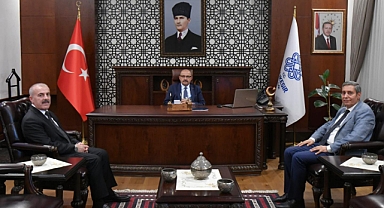İl Milli Eğitim Müdürü Murat Demir ve Eski Müdür Ali Tatlı, Vali İsmail Ustaoğlu’nu Ziyaret Etti
