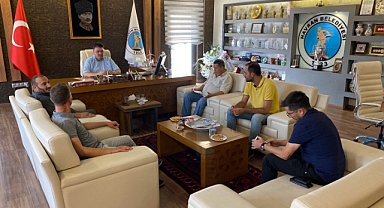 MHP Havran İlçe Başkanı ve Heyeti, Belediye Başkanı Ersoy'u Ziyaret Etti