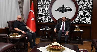 Van Bölge Adliye Mahkemesi Cumhuriyet Başsavcısı Salih Şengöz, Vali İsmail Ustaoğlu’nu Ziyaret Etti