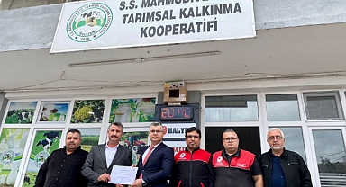 Balıkesir İl Tarım ve Orman Müdürlüğü, Mahmudiye Köyü Tarımsal Kalkınma Kooperatifi’ne Sertifika Verdi