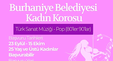 Burhaniye Belediyesi, Kadın Korosu İçin Kayıtları Başlattı