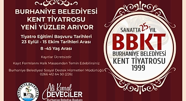 Burhaniye Belediyesi Kent Tiyatrosu Yeni Dönem Kayıtlarını Başlattı