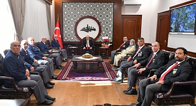 Gazilerden Vali İsmail Ustaoğlu'na Ziyaret